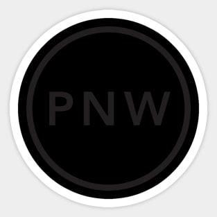 Pacific Northwest PNW Circle Sticker